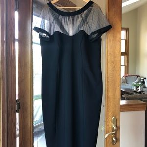 Women’s Maggie London Black Illusion Dress 18W